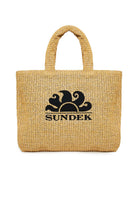 Borsa Grande In Poly Raffia Natural 