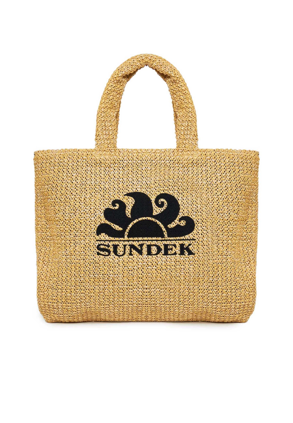 Borsa Grande In Poly Raffia Natural 