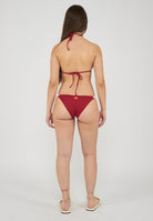 Jennifer Triangle Top And Fixed Brief Deep Scarlet
