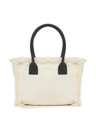 Tote Bag Con  Effetto Stone Washed Miami Off White 