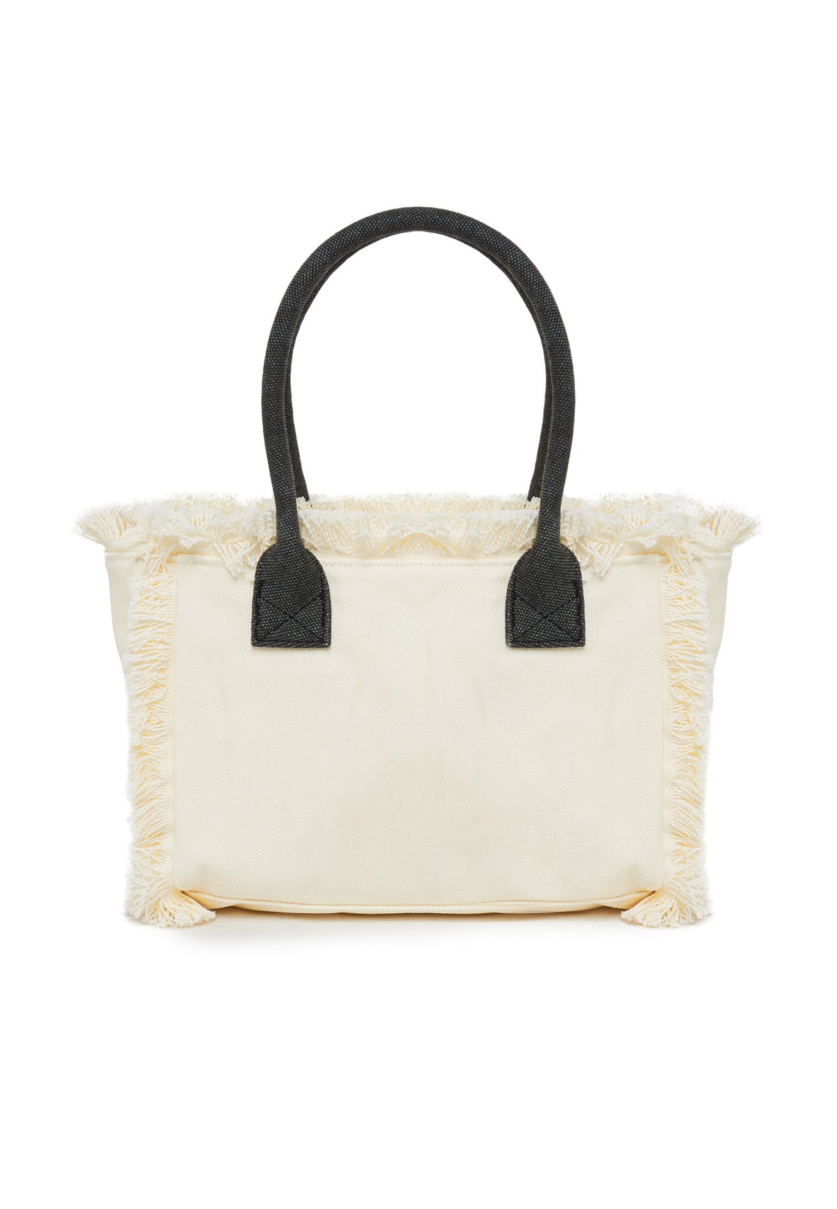 Tote Bag Con  Effetto Stone Washed Miami Off White 