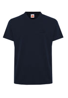 T-Shirt Uomo A Girocollo Con Logo Embossato Navy 