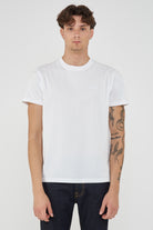 T-Shirt Uomo A Girocollo Con Logo Embossato Off White 