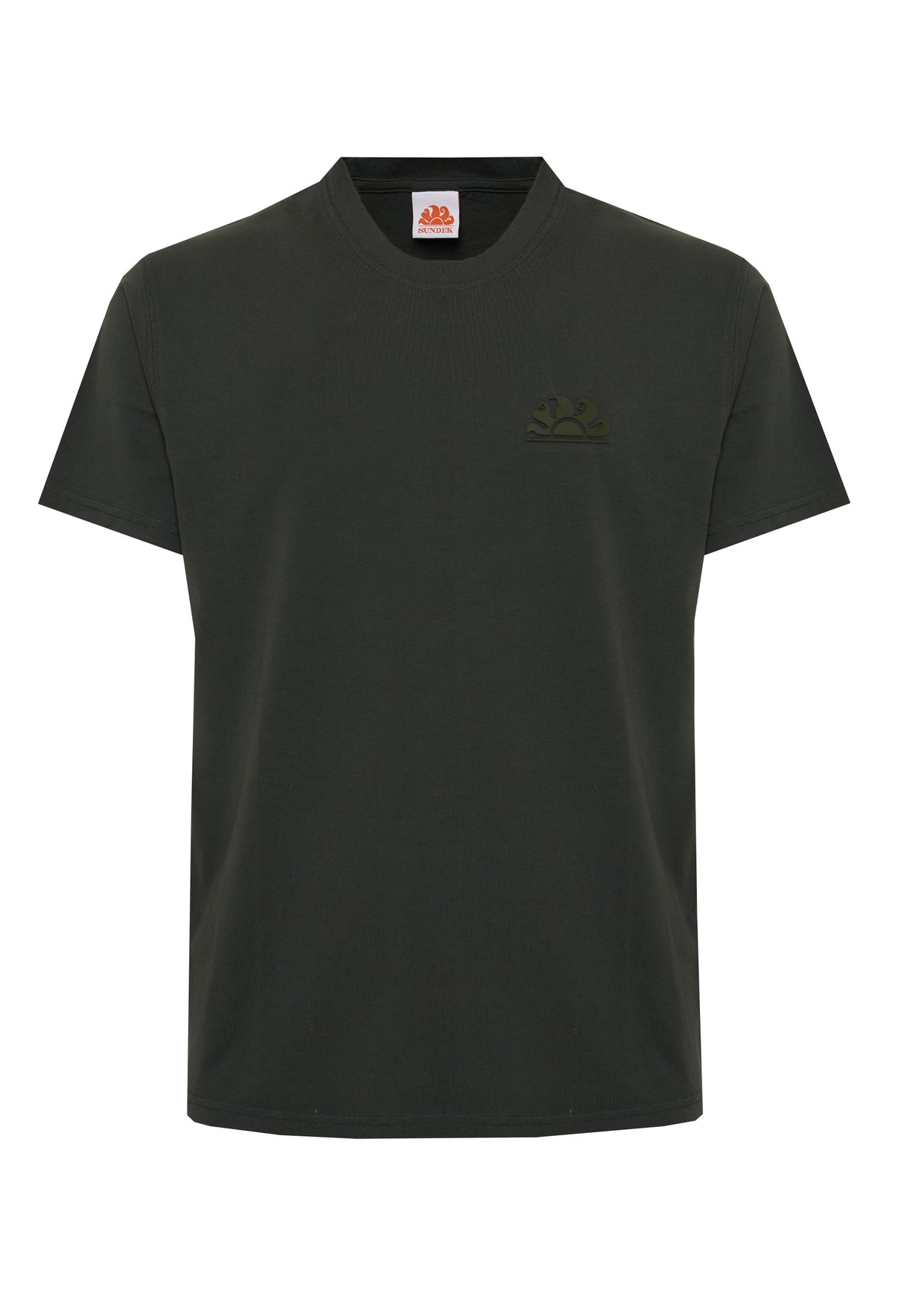 T-Shirt Uomo A Girocollo Con Logo Embossato Pine 01 
