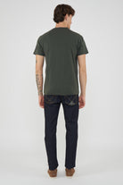 T-Shirt Uomo A Girocollo Con Logo Embossato Pine 01 