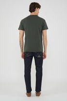 T-Shirt Uomo A Girocollo Con Logo Embossato Pine 01 