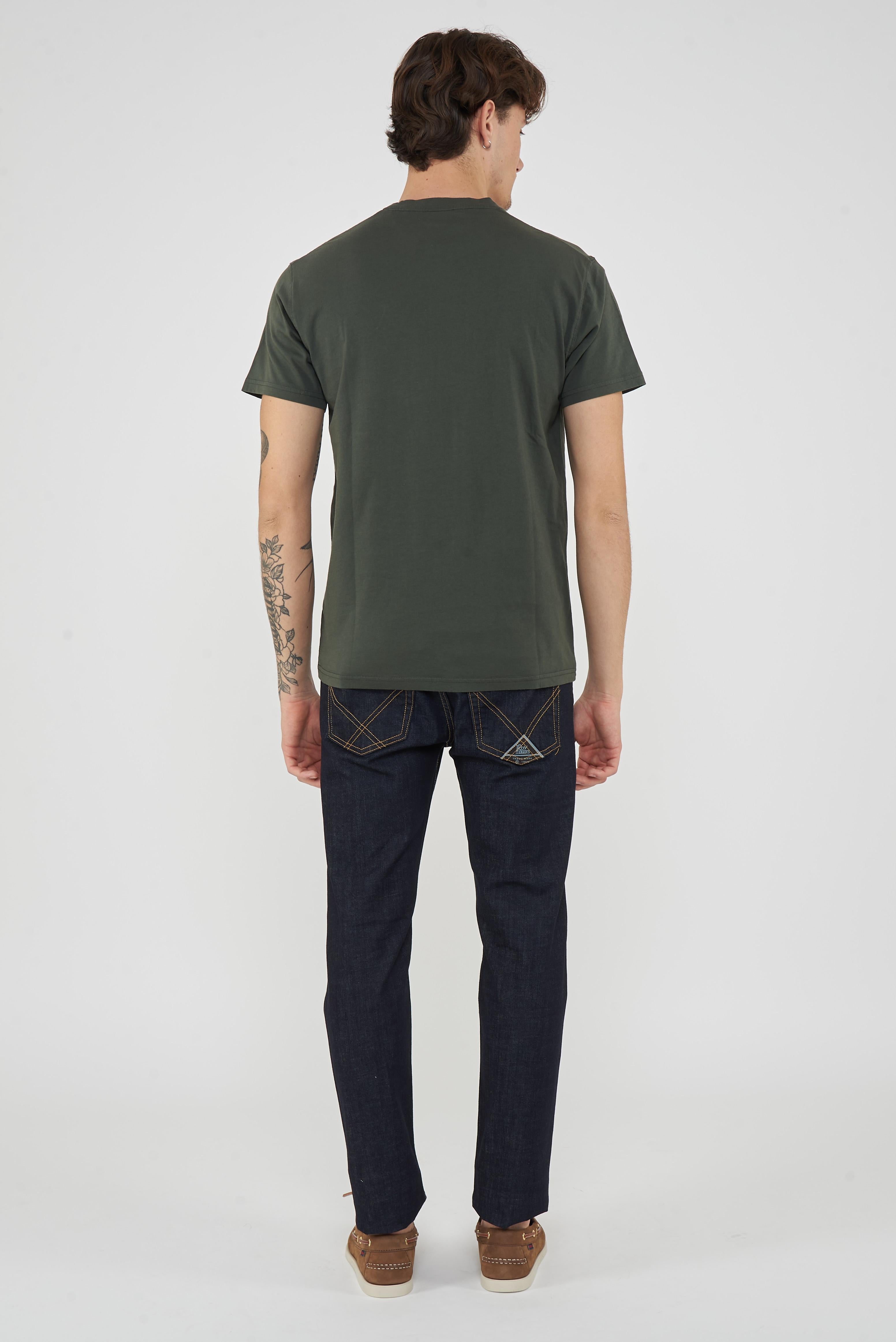 T-Shirt Uomo A Girocollo Con Logo Embossato Pine 01 