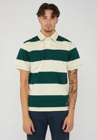 Campell Polo unisex classica in cotone natural green 