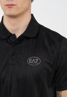 Polo Golf Pro in tessuto tecnico VENTUS7 Fancy Black 