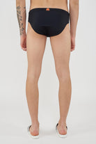 Slip mare Uomo Con Dettaglio Tricolare Black 35 