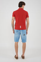 Polo Core Identity in piquet di cotone stretch Rosso 