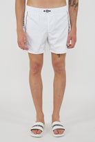 Boxer Uomo da Bagno Con Stampa White 