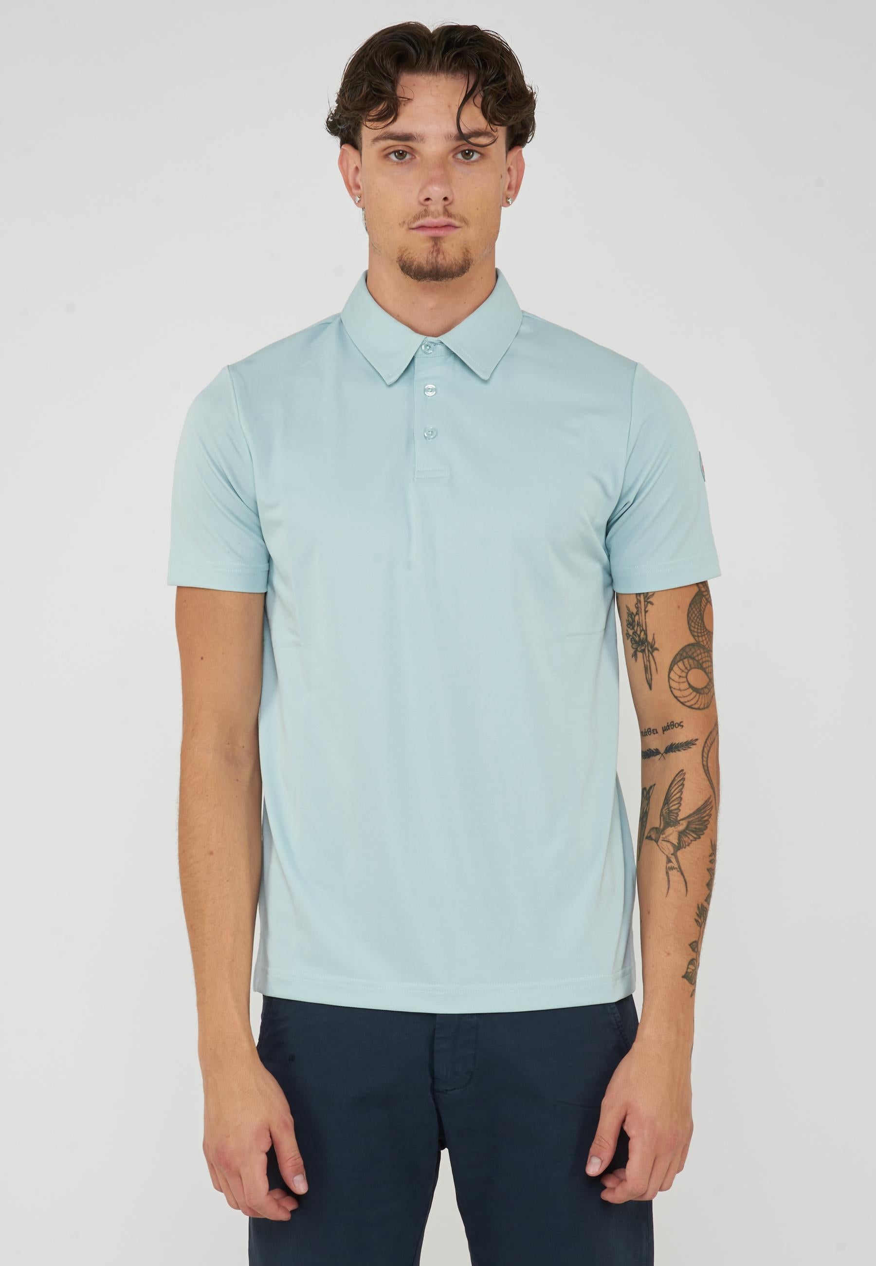 Polo Uomo Modello Clay Island Blue 