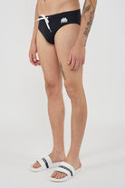 Slip mare Uomo Con Dettaglio Tricolare Black 35 