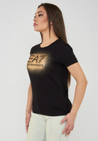 T-shirt girocollo classica a maniche corte Black Rose 