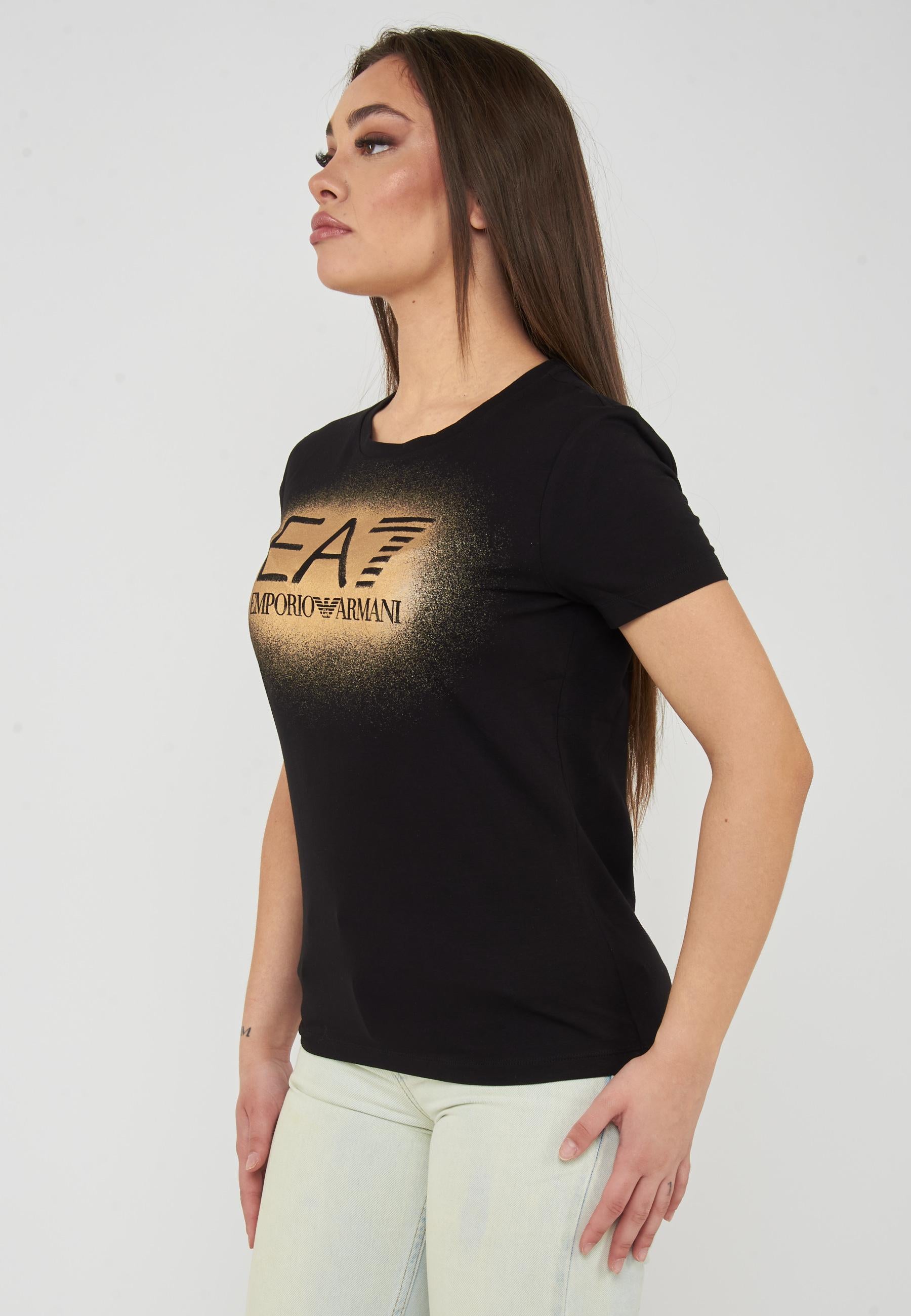 T-shirt girocollo classica a maniche corte Black Rose 