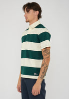 Campell Polo unisex classica in cotone natural green 
