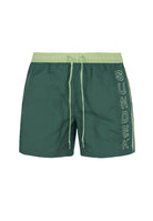 Costume Corto Vita Elasticata Iconic Taffeta Con Piping A Contrasto Camo Green 