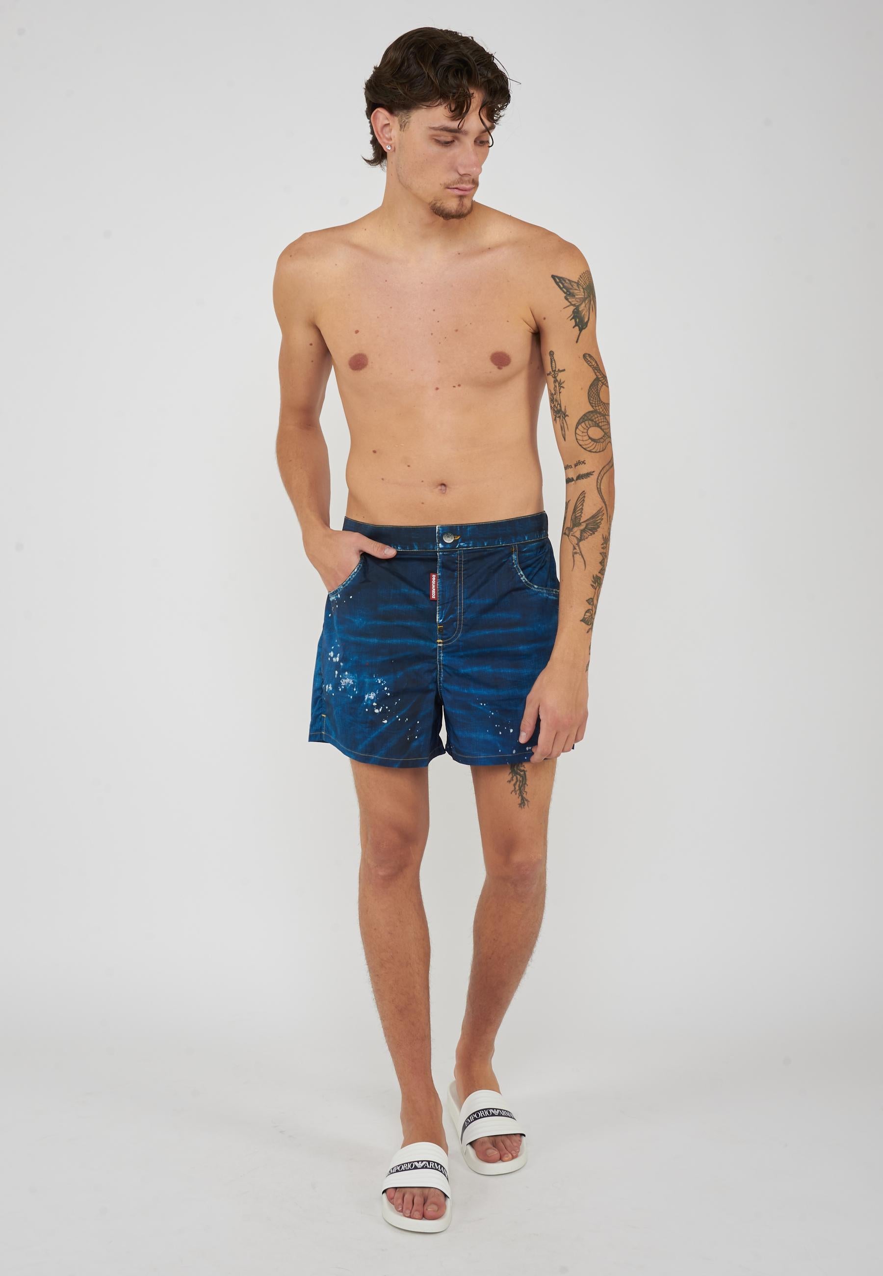 Boxer Mare Five Pockets Stile Denim 