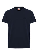 T-Shirt Uomo A Girocollo Con Logo Embossato Navy 