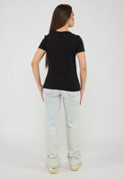 T-shirt girocollo classica a maniche corte Black Rose 
