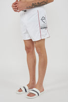 Boxer Uomo da Bagno Con Stampa White 
