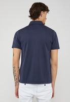 Polo Uomo Modello Clay Navy Blue 
