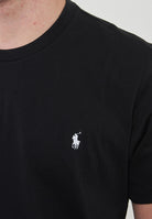 T-Shirt In Jersey di Cotone Black 
