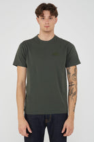 T-Shirt Uomo A Girocollo Con Logo Embossato Pine 01 