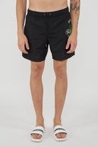 Boxer Uomo da Bagno Con Stampa Dino Black 
