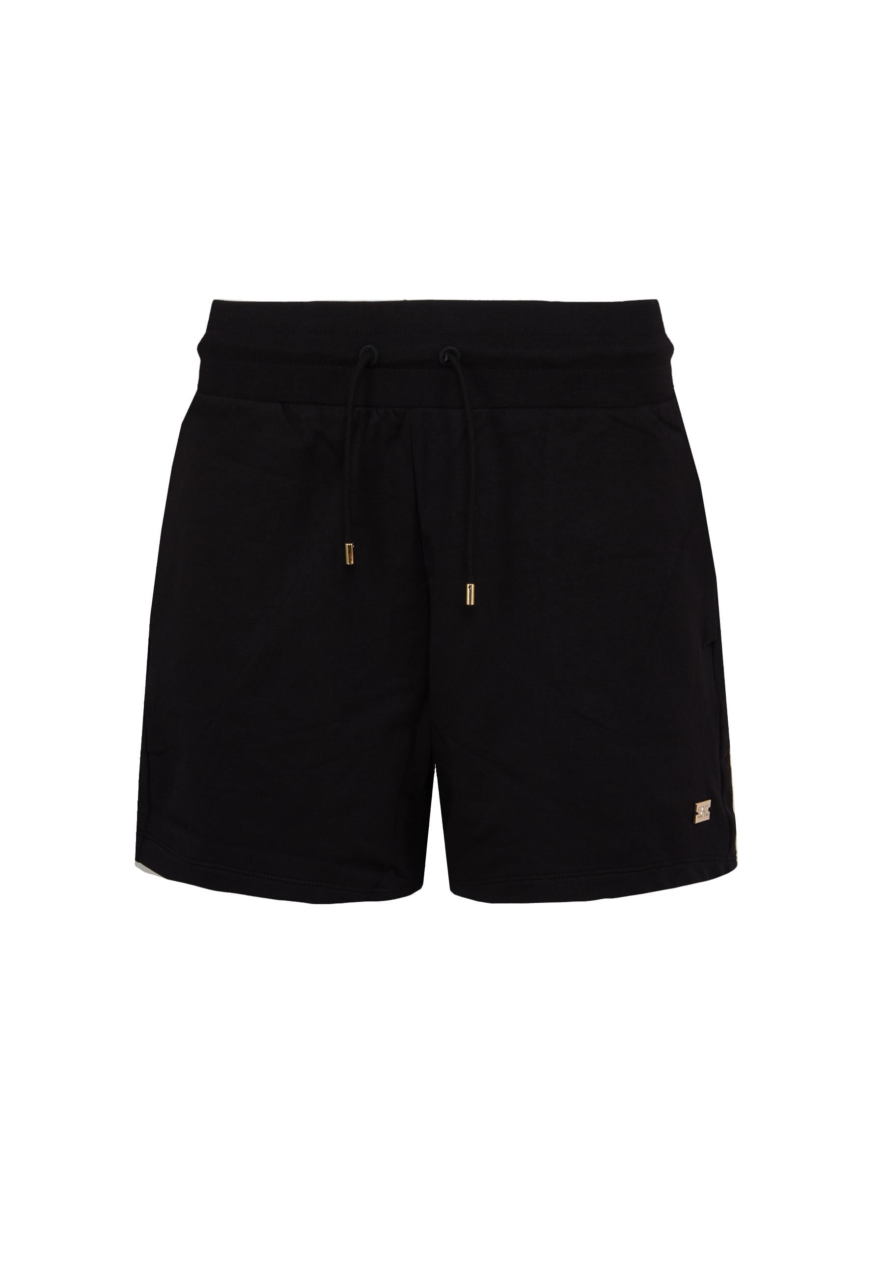 Shorts in felpa con coulisse e logo Core Lady Black 