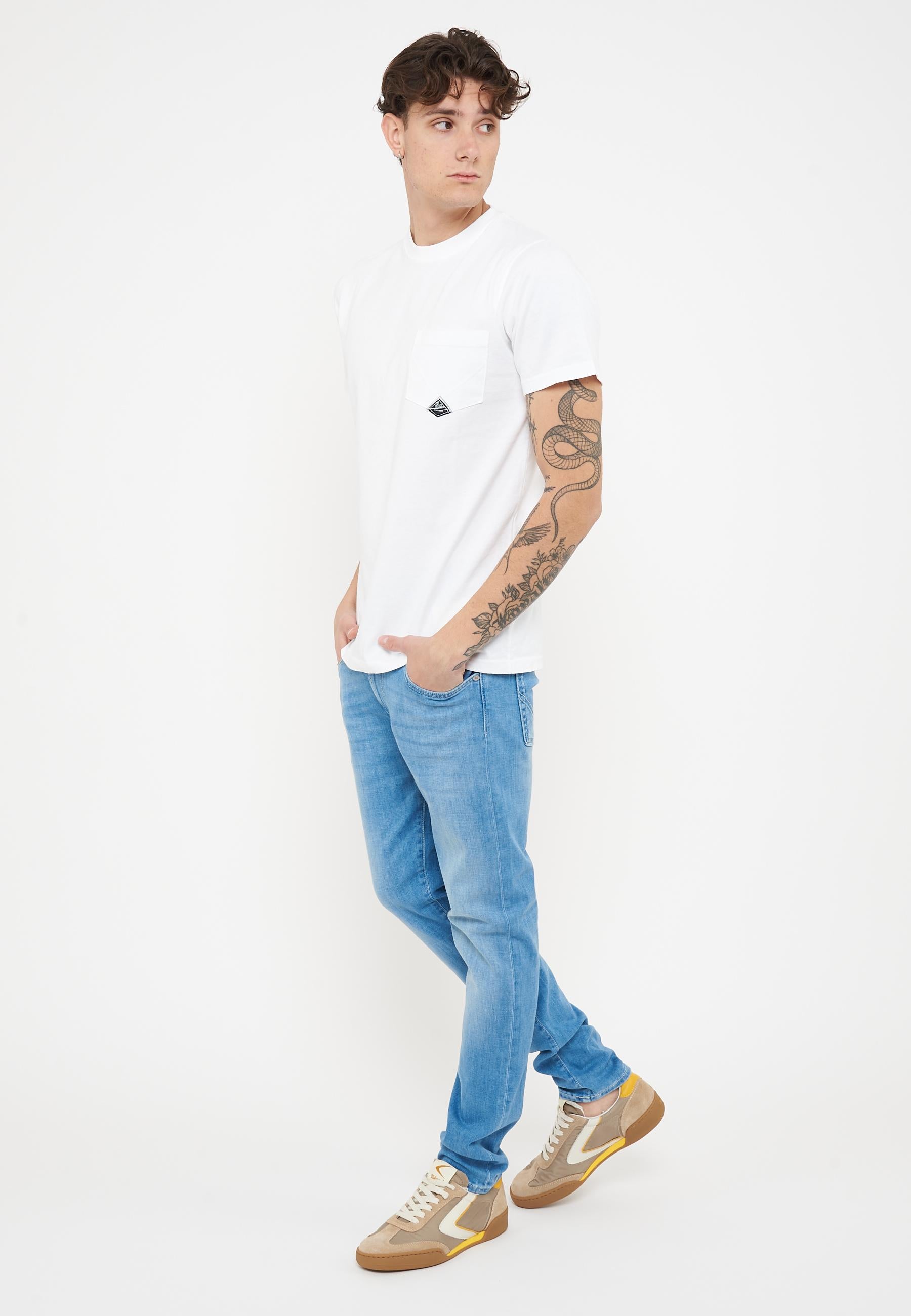 T-shirt Pocket In Jersey Optic White 