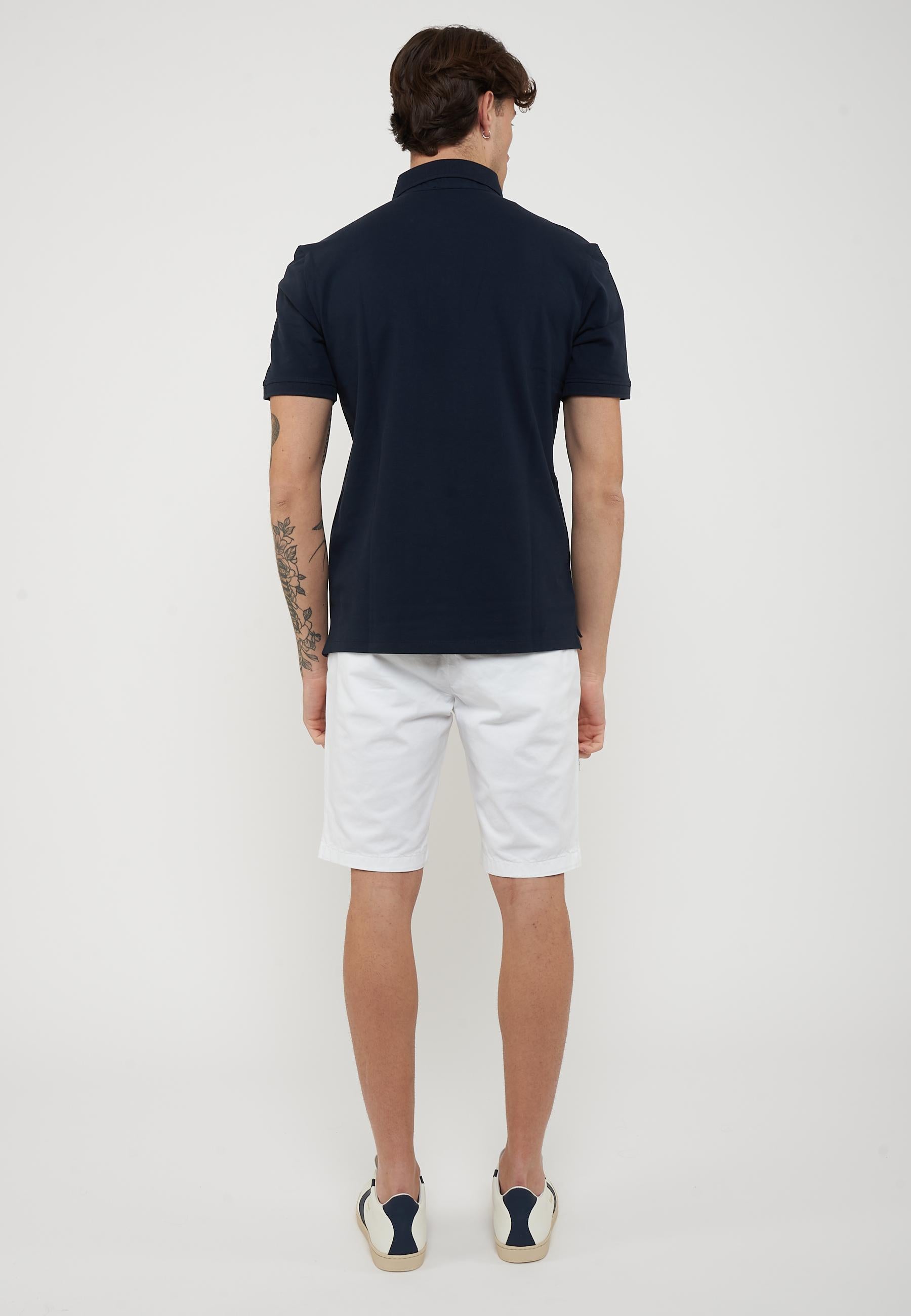Polo In Piquet Alban Blu 