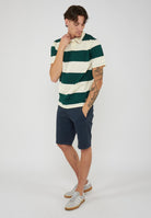 Campell Polo unisex classica in cotone natural green 