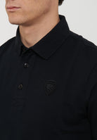 Polo In Piquet Alban Nero 
