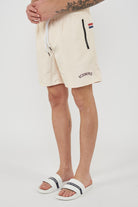 Boxer Uomo da Bagno Con Logo Cream 