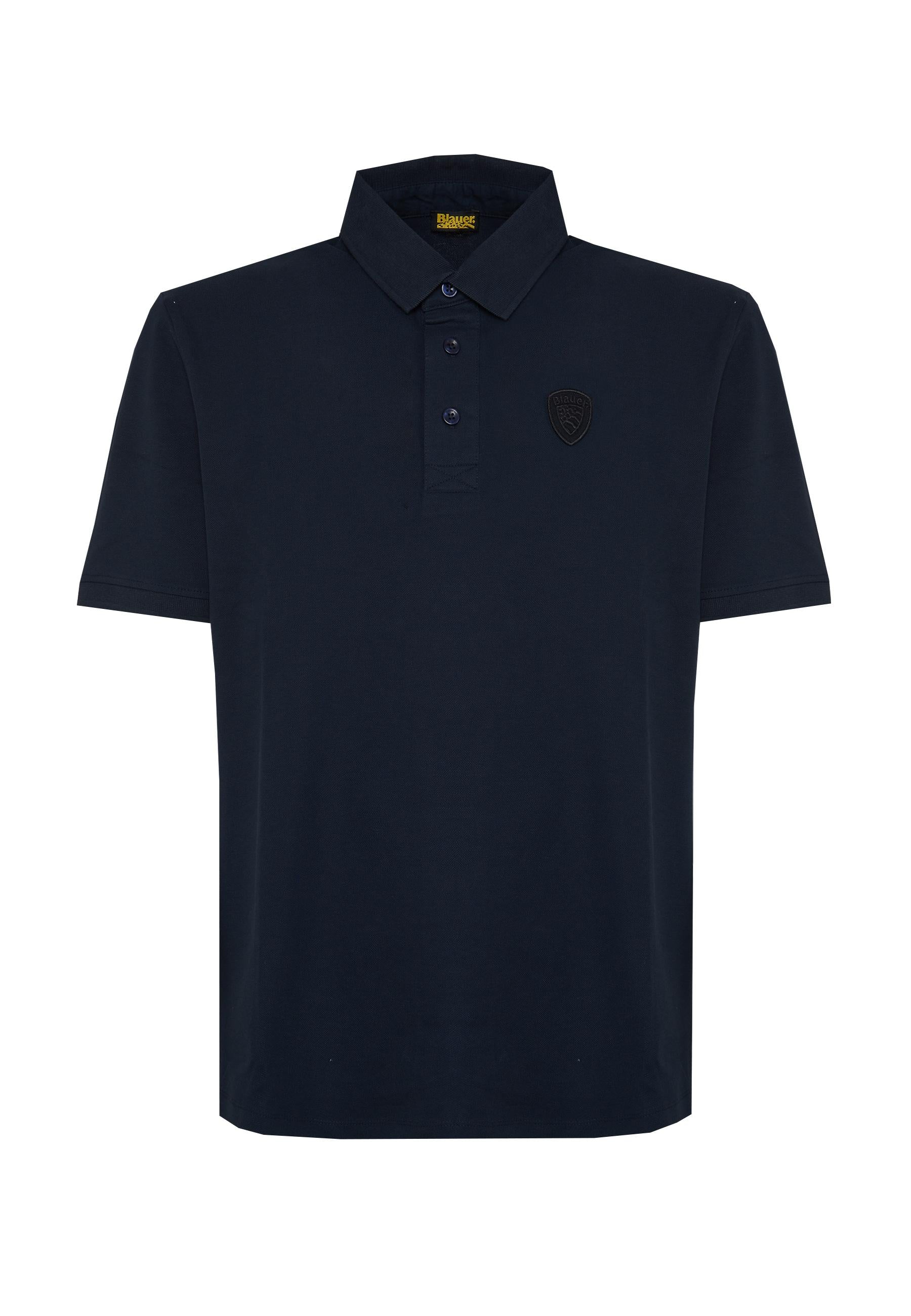 Polo In Piquet Alban Blu 
