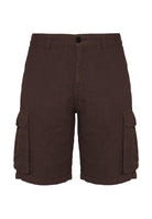 Bermuda Lino Cargo Ibizia Brown 