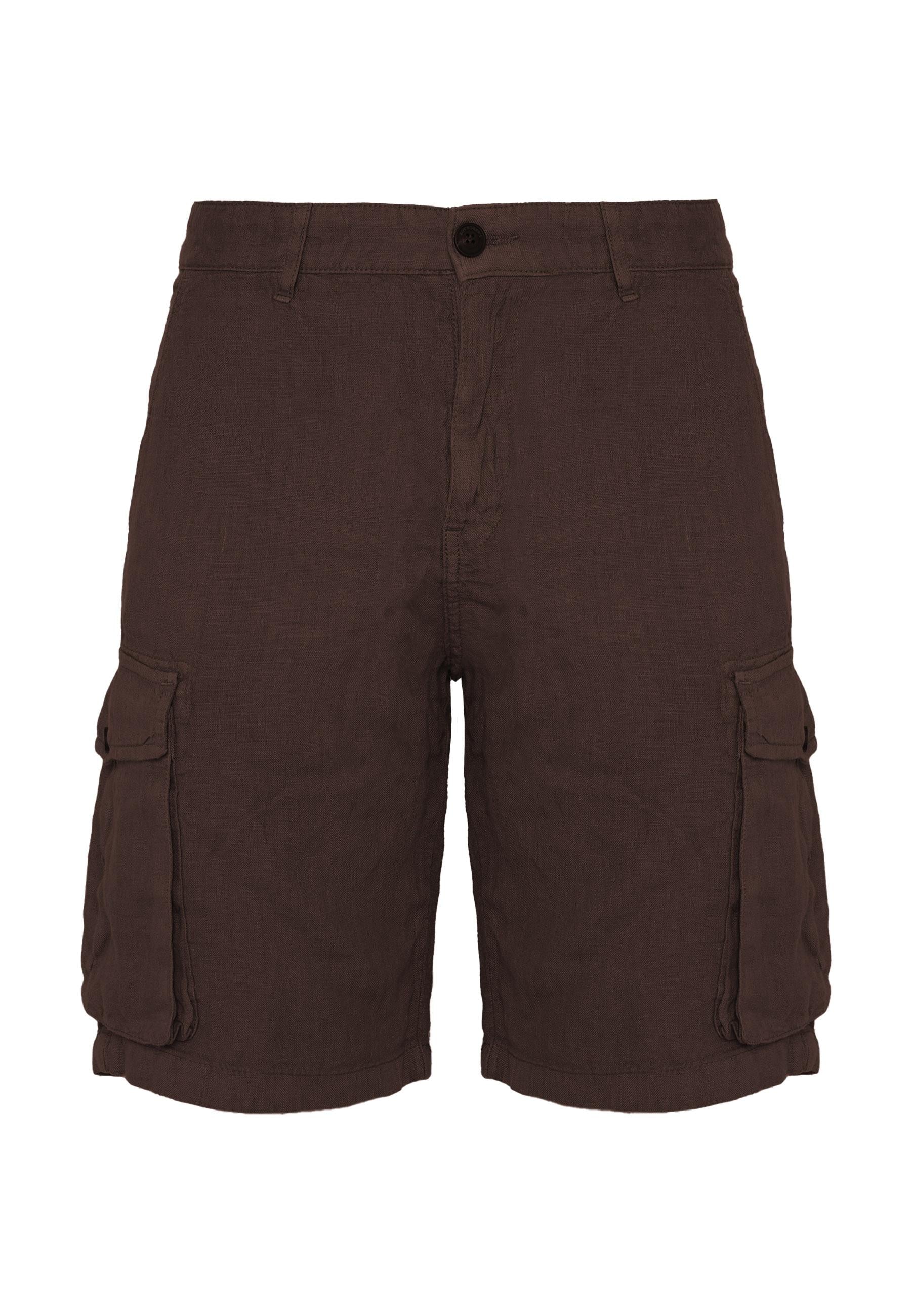 Bermuda Lino Cargo Ibizia Brown 