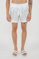 Boxer Mare Rubber Logo Bianco 