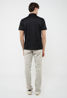 Polo Golf Pro in tessuto tecnico VENTUS7 Fancy Black 