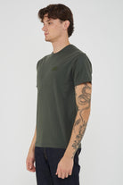 T-Shirt Uomo A Girocollo Con Logo Embossato Pine 01 