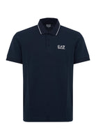 Polo Core Identity in piquet di cotone stretch Blue 