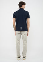 Polo Core Identity in piquet di cotone stretch Blue 
