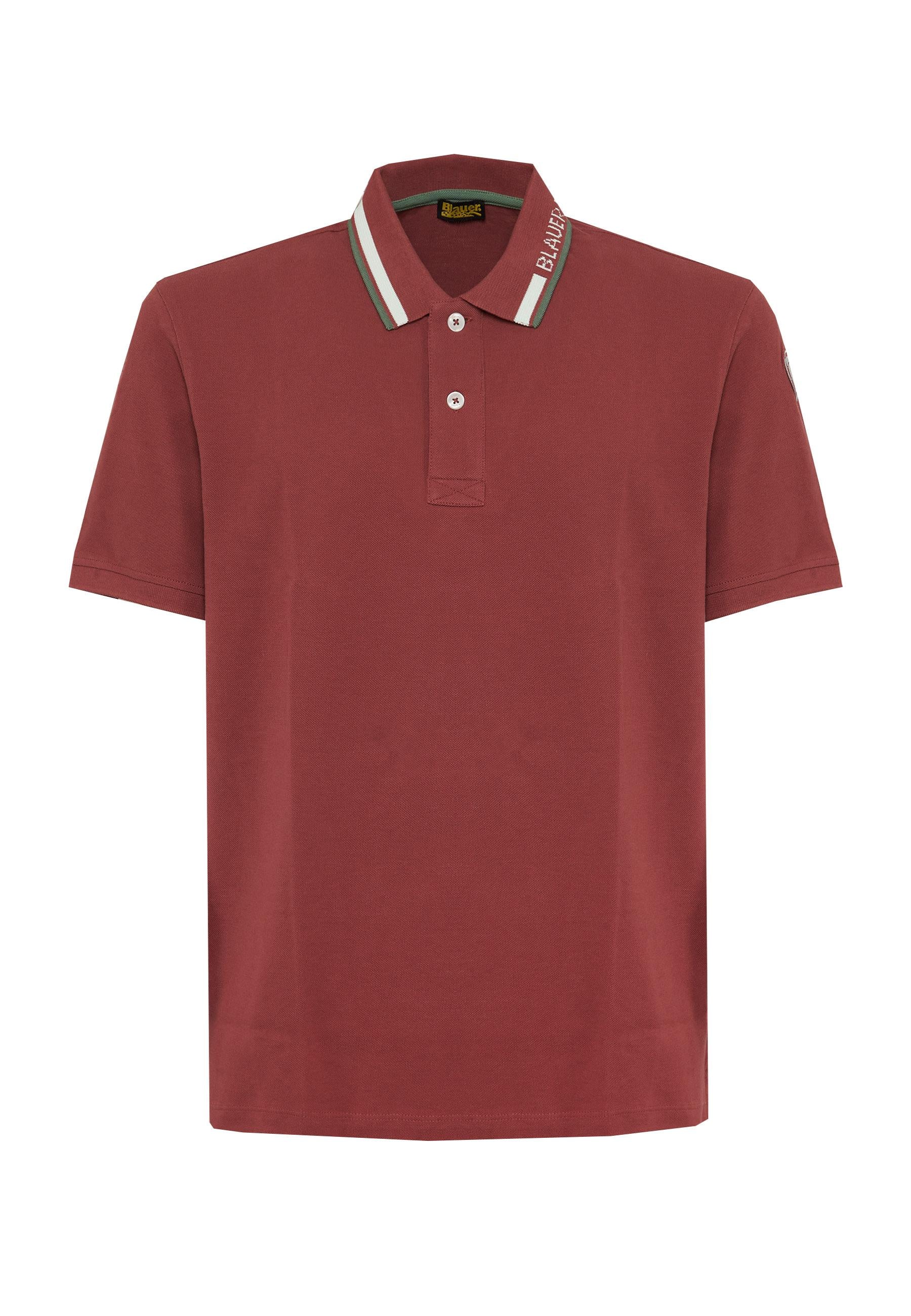 Polo Con Ricamo Sul Colletto Ransom Mattone Inglese 