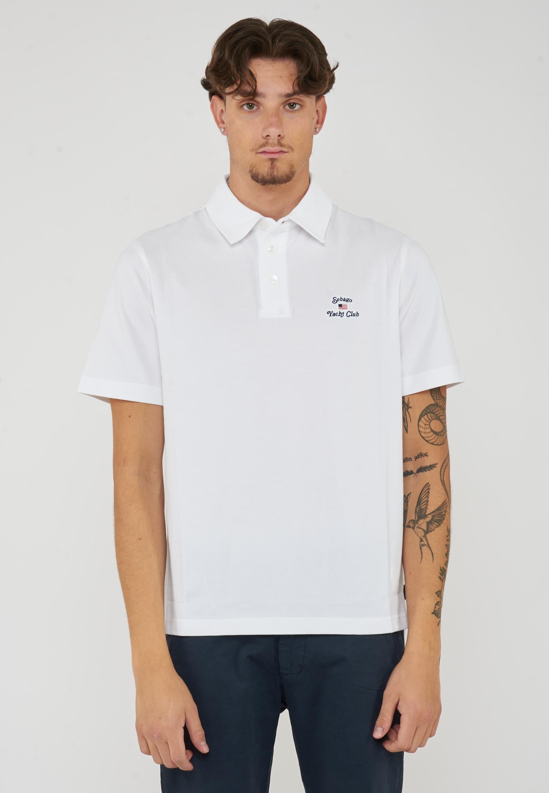 Orchard Polo Yachting Unisex White con Design Classico 