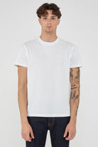 T-Shirt Uomo A Girocollo Con Logo Embossato Off White 