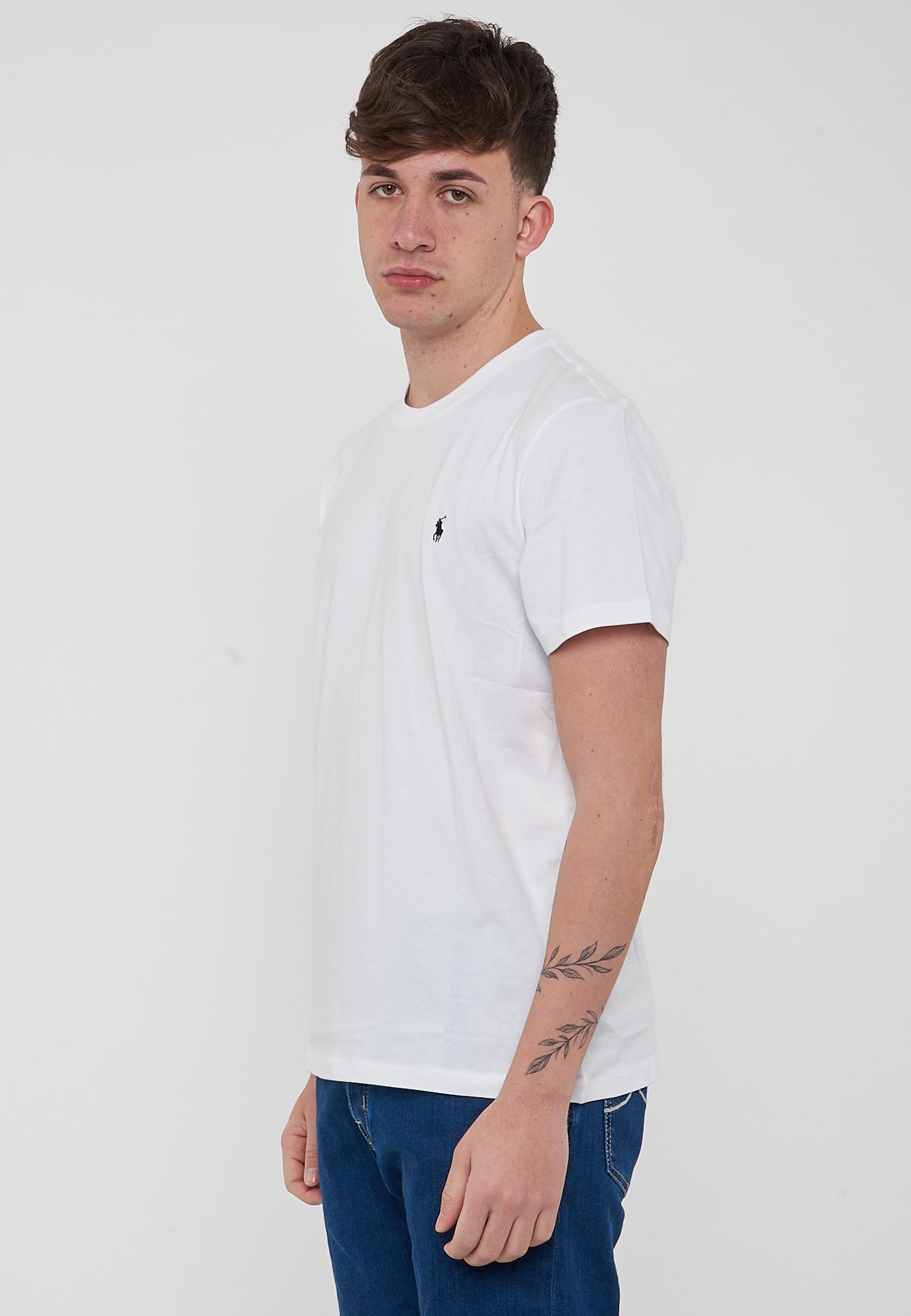 T-Shirt In Jersey di Cotone White 