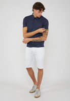 Polo Uomo Modello Clay Navy Blue 