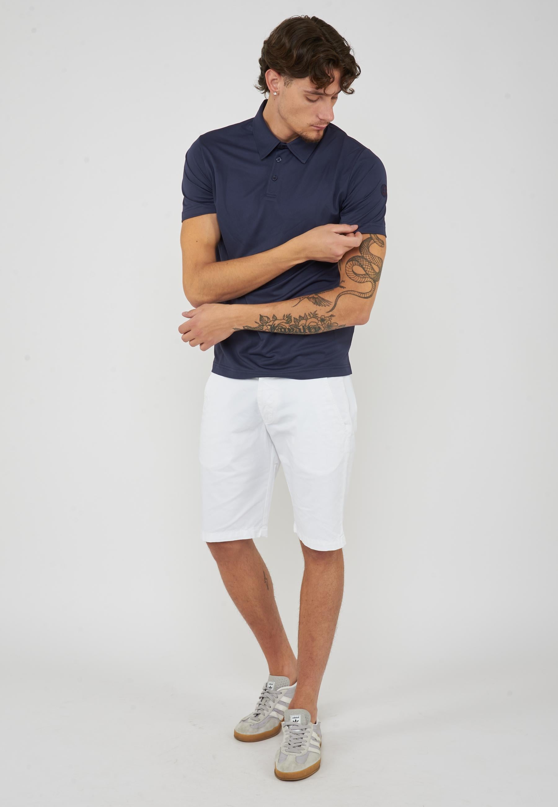 Polo Uomo Modello Clay Navy Blue 